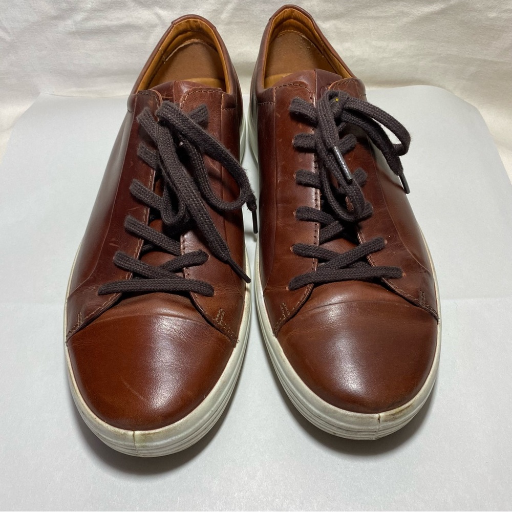 ECCO Men's Brown Leather Sneakers Size 11